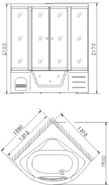 Трюмо с тумбой. Столик для покупателя. Стеллаж с верхним табло и