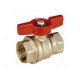 Кран шаровой муфтовый латунный GIACOMINI  - GIA R910 FF р/р Ду25