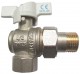 Кран шаровой латунь угловой Faro 1216 Ду 15 ВР/американка бабочка STC 1216 - 4606034047552