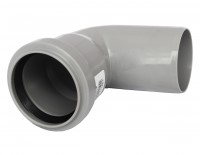 Отвод PP-H серый Дн 40х45° б/нап в комплекте Ostendorf 111120 - 4052836111203
