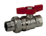 Кран шаровой латунь R859 Ду 32 ВР/американка полный проход бабочка Giacomini R859X029