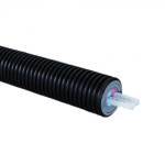 Труба теплоизолированная PE-Xa Ecoflex Thermo Twin черный 2Х32x4.4/175 Ру10 95C бухта L=200м Uponor 1045880