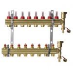 Группа коллекторная FHF-F set 1"х3/4-12 с расход и кроншт - 127-0421