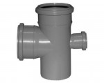 Крестовина канализационная полипропиленовая - ПП Ду50x50x50 45гр.