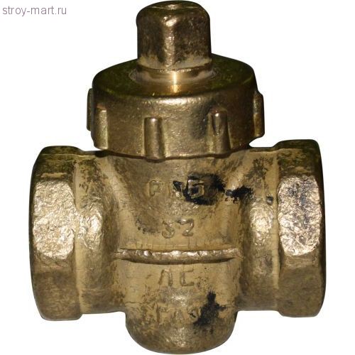 Купить Кран конусный проходной сальниковый муфтовый латунный 11Б6бк ...