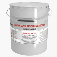 Эмаль для бетонных полов «АК-15&quot; серая, износостойкая, акриловая 15 кг. (33 шт/пал.) / Грида - С-000113844