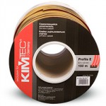 Уплотнитель Е-профиль, коричневый, 150м. (6 шт./уп) «KIM TEC» - С-000091099