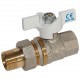 Кран шаровой латунь Faro 1208 Ду 25 ВР/американка бабочка STC 1208 - 4606034047453