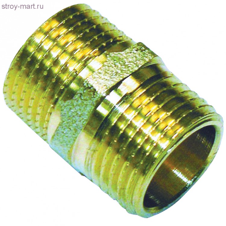 Купить Ниппель латунь никель Ду 40 НР Faro STC 5726 - 4606034023703 по ...