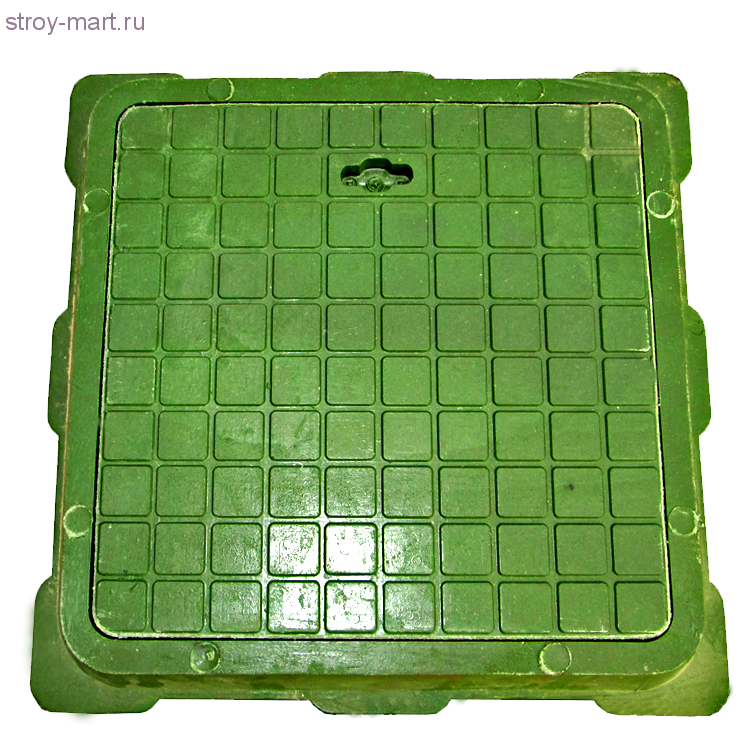 Купить Люк полимер зелёный малый квадратный 460/358/53 15кН Ростов ...