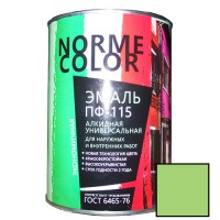 Эмаль ПФ-115 салатовая «Norme Color» (ГОСТ 6465-76) 0,9 кг. (14 шт/уп.) - С-000098518
