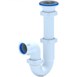 Сифон для умывальника/мойки нерж/сетка 1 1/2х40 трубный АНИ Пласт D0100