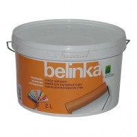 Краска для стен и потолков «Belinka B1» белая, моющаяся 2 л. (6 шт./уп.) / 45907 - С-000116942