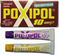 Сварка холодная «Poxipol» прозрачная 14 мл, (60 шт/уп.) /2079 - С-000120478