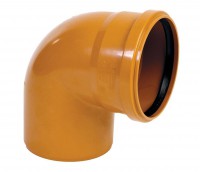 Отвод канализационный - коричневый НПВХ Дн110 30град.