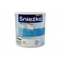 Краска для кухни и ванной «Кухня-Ванная» с добавкой силикона (база С) 0,9 л. / Sniezka - С-000109285