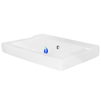 Умывальник Орион белый квадрат 1 отверстие 2 величины б/комплекта Santeri - 4606034156483