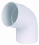 Отвод 67 градусов 2-х муфтовый Nicoll d=80mm, белый, CR66GTB - С-000101177