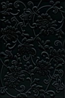 Аджанта Плитка настенная цветы черный 8217 20х30