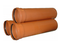 Трубы для внутренней и наружной канализации - коричневая НПВХ Дн110 L=500