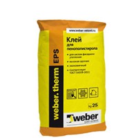 Клей для пенополистирола Weber.therm EPS, 25 кг (48 шт./под.) 1000037 - С-000076002