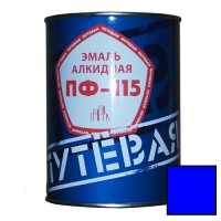 Эмаль ПФ-115 синяя «Путевая» 0,9 кг. (14 шт/уп.) - С-000085488