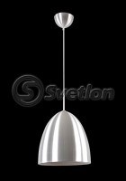 Светильник подвесной Svetlon, 5005 brushed aluminum/silver d=245mm