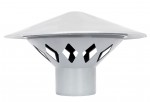 Зонт PP-H серый вентиляцион Дн 50 б/нап - 4606034160817