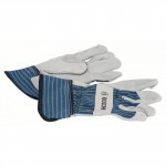 Защитные перчатки с вставками из бычьей кожи GL SL 11, 10 пар - 2607990107