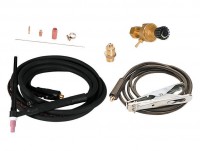 Набор д\TIG:св.кабель(16кв мм,3м,DX25),щиток,горелка,редуктор - 801113