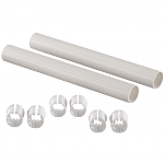 Гильза защитн для PE-X пластик белый стопоры для труб L=200мм Uponor 1023176
