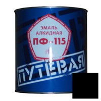 Эмаль ПФ-115 черная «Путевая» 2,7 кг. (6 шт/уп.) - С-000085493