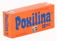 Клеющая эпоксидная масса «Poxilina» двухкомпонентная, блистер 250 гр., (12 шт/уп.) / 40001 - С-000120514