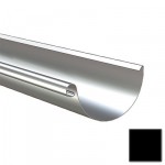 Lindab, Желоб полукруглый, 125мм, 3м, (015) RAL 9011чёрный - С-000087509