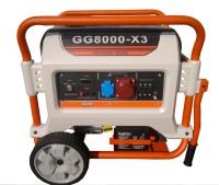 Бензиновый генератор резервного электроснабжения с воздушным охлаждением GG8000-X3 (6,5 кВт)