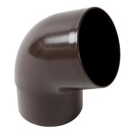 Отвод 87 градусов 2-х муфтовый Nicoll d=80mm, коричневый, CR88GTM - С-000101182