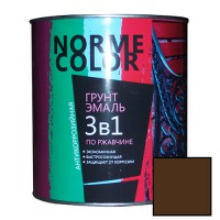 Грунт-эмаль 3 в 1 «Norme Color» коричневая 2,7л. (6 шт/уп) - С-000112081