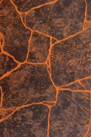 ПО рустованная ХДФ, 1220х2440х6 мм (2,98 м2) «Камень Бутан» цвет Темно-коричневый - С-000105711