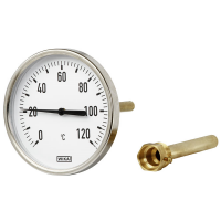 Термометр биметаллический Дк80 L=100мм 120C А5001 Wika 3901807