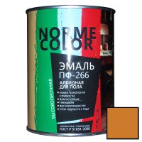 Эмаль для пола ПФ-266 «Norme Color» золотисто-коричневая банка 2,7 кг (6 шт/уп) - С-000100950