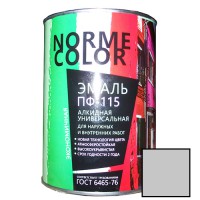 Эмаль ПФ-115 светло-серая «Norme Color» (ГОСТ 6465-76) 0,9 кг. (14 шт/уп.) - С-000101780