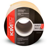 Уплотнитель P-профиль, белый, 100м. (6 шт./уп) «KIM TEC» - С-000091096
