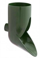 Отвод сливной Nicoll d=80mm, зеленый, RWS80V - С-000101140