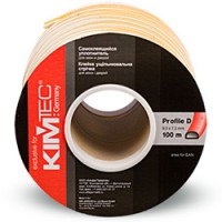 Уплотнитель «KIM TEC» белый D-профиль /9 х7,5мм./ 100 м. (6 шт./уп) - С-000101594