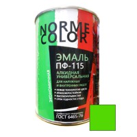 Эмаль ПФ-115 зеленая «Norme Color» (ГОСТ 6465-76) 2.7 кг. (6 шт/уп.) - С-000098962