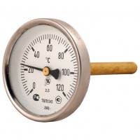Термометр биметаллический Дк100 L=50мм 160C ТБП-Т Юмас - 011-0264