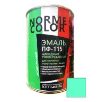 Эмаль ПФ-115 бирюзовая «Norme Color» (ГОСТ 6465-76) 0,9 кг. (14 шт/уп.) - С-000098957
