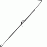 Комплект из оцинкованного крючка (0,35 м, 3 мм) и пружины с 2 отверстиями (3 мм) - С-000055030