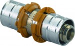 Муфта (соединитель) МП латунь MLC Дн 18 пресс Uponor 1015176 - 027-6824