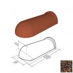 Конек полукруглый 190 Gerard (Chestnut 121), L полезная=405мм - С-000113668